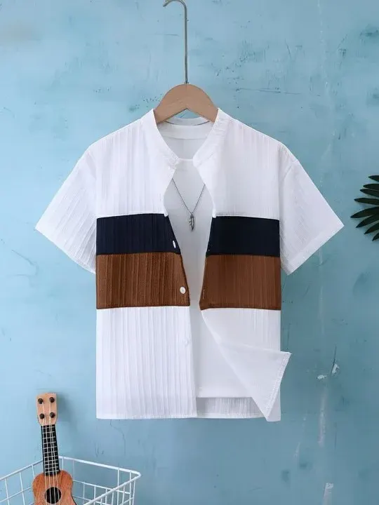 Colourblock Boys Shirts