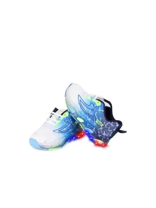 Blue Printed Casual Shoes