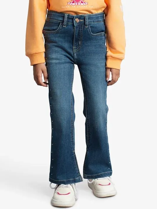 Embellished Girls Jeans