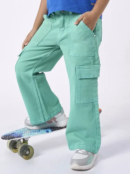 Green Cargo Girls Jeans