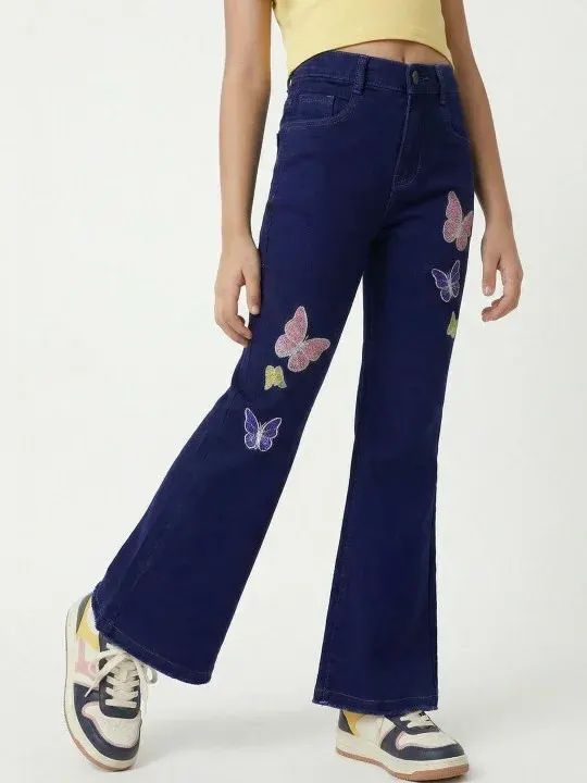 Embellished Girls Jeans