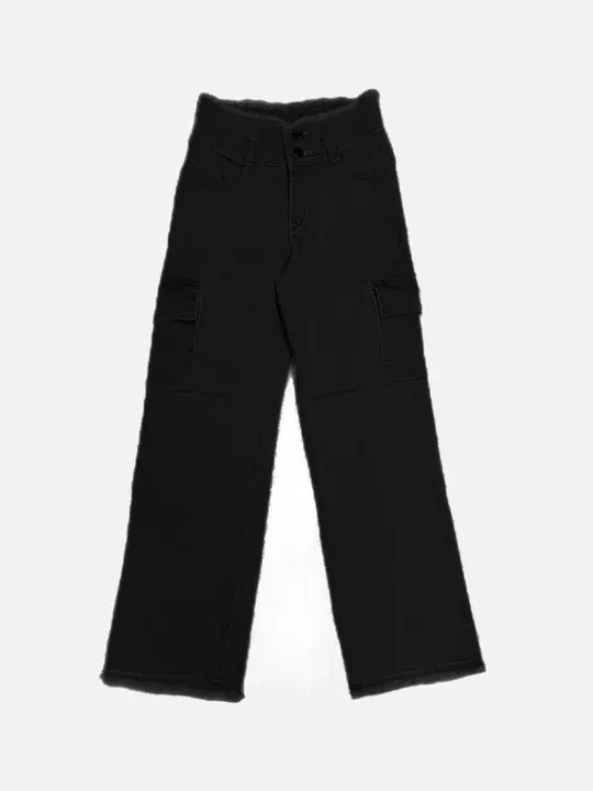Wide-Leg Girls Jeans
