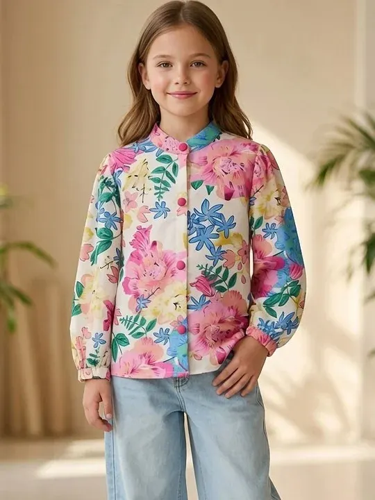 Floral Girls Tops