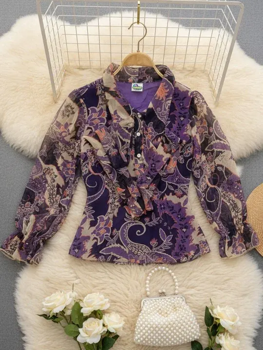 Floral Printed Girls Tops
