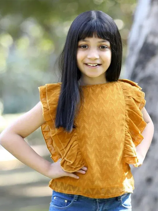 Ruffle Girls Tops