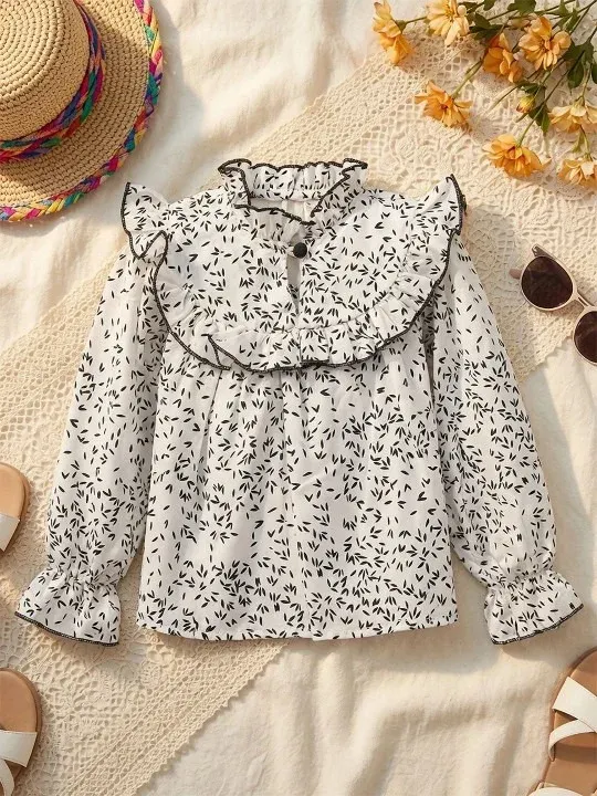 Ruffle Girls Tops
