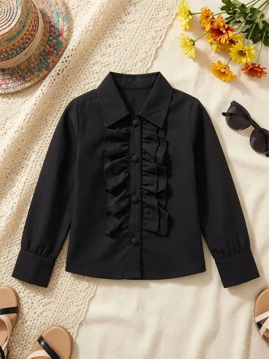 Ruffle Girls Tops