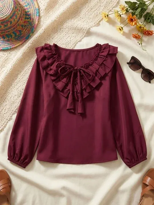 Ruffle Girls Tops