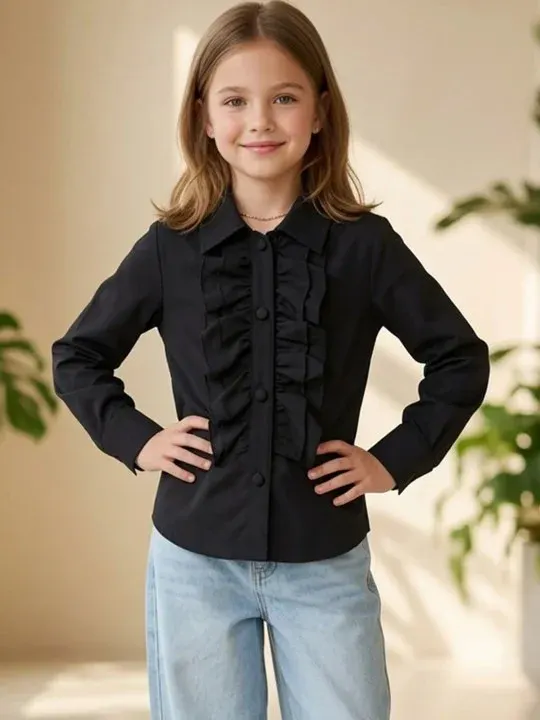 Ruffle Girls Tops