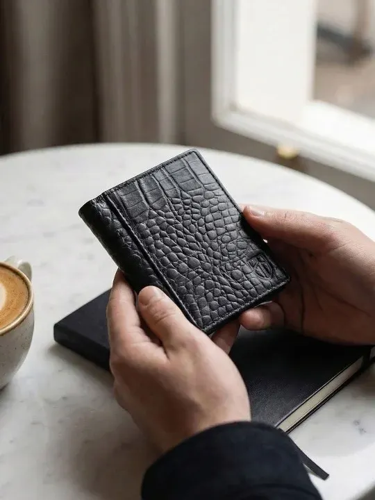 Textured Bifold Wallets
