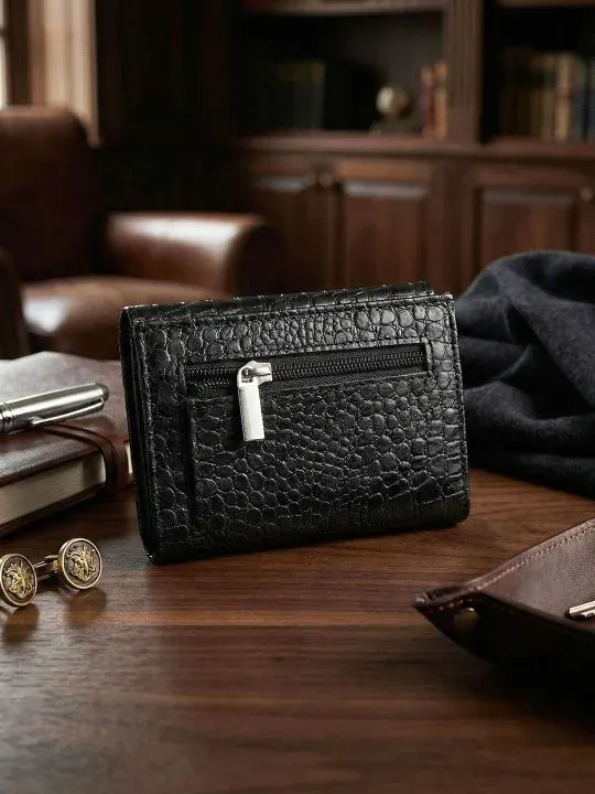 Textured Zip Wallets