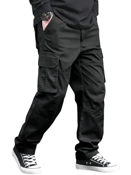 Cargo Relaxed-Fit Casual Trousers