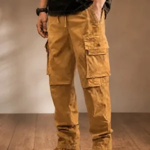 Cargo Relaxed-Fit Casual Trousers