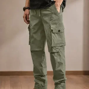 Cargo Relaxed-Fit Casual Trousers
