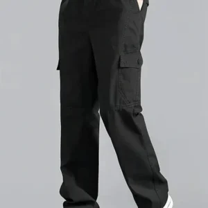 Cargo Relaxed-Fit Casual Trousers