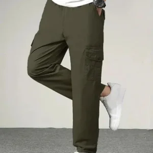 Cargo Relaxed-Fit Casual Trousers