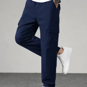 Cargo Relaxed-Fit Casual Trousers