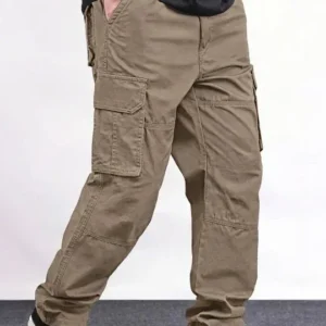 Cargo Relaxed-Fit Casual Trousers