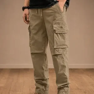 Cargo Relaxed-Fit Casual Trousers