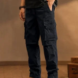 Cargo Relaxed-Fit Casual Trousers