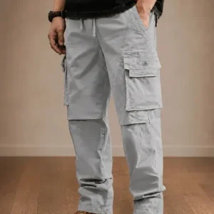 Cargo Relaxed-Fit Casual Trousers