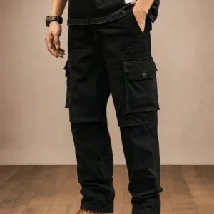 Cargo Relaxed-Fit Casual Trousers