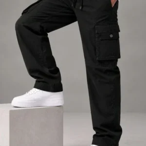 Cargo Relaxed-Fit Casual Trousers