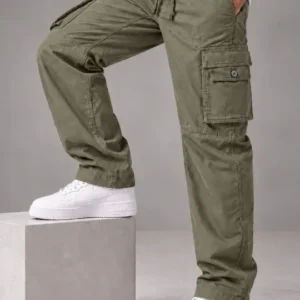Cargo Relaxed-Fit Casual Trousers