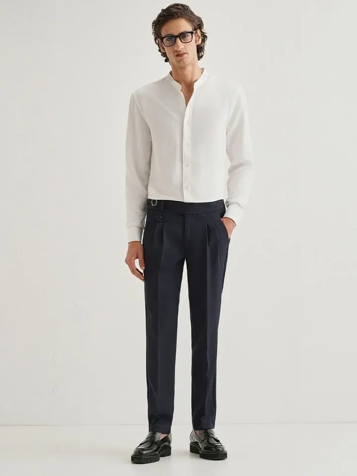 Slim-Fit Casual Trousers