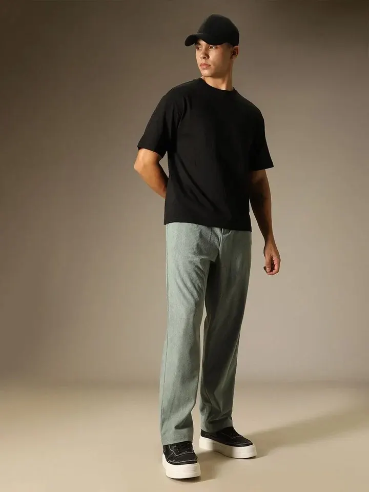 Green Casual Trousers