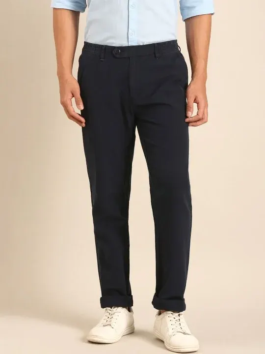 Slim-Fit Casual Trousers