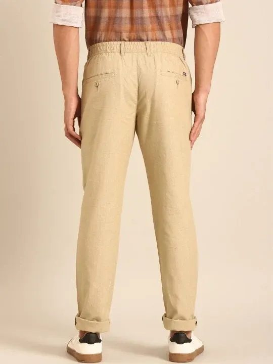 Slim-Fit Casual Trousers