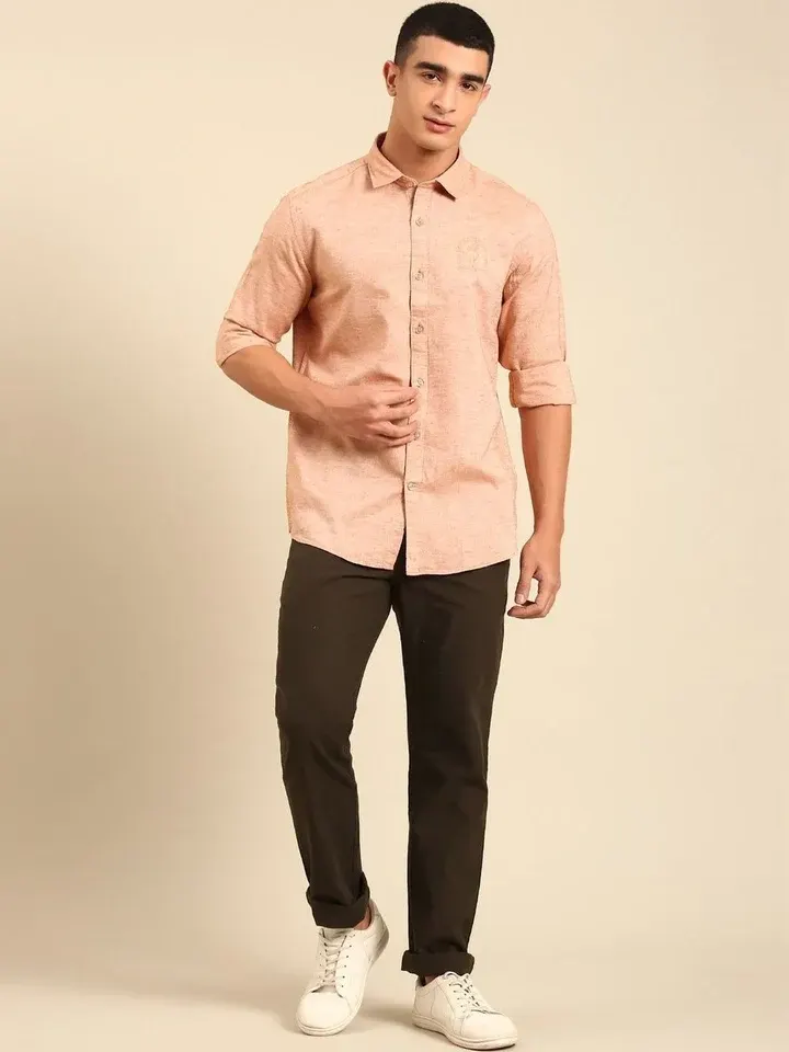 Slim-Fit Casual Trousers
