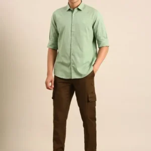 Cargo Slim-Fit Casual Trousers
