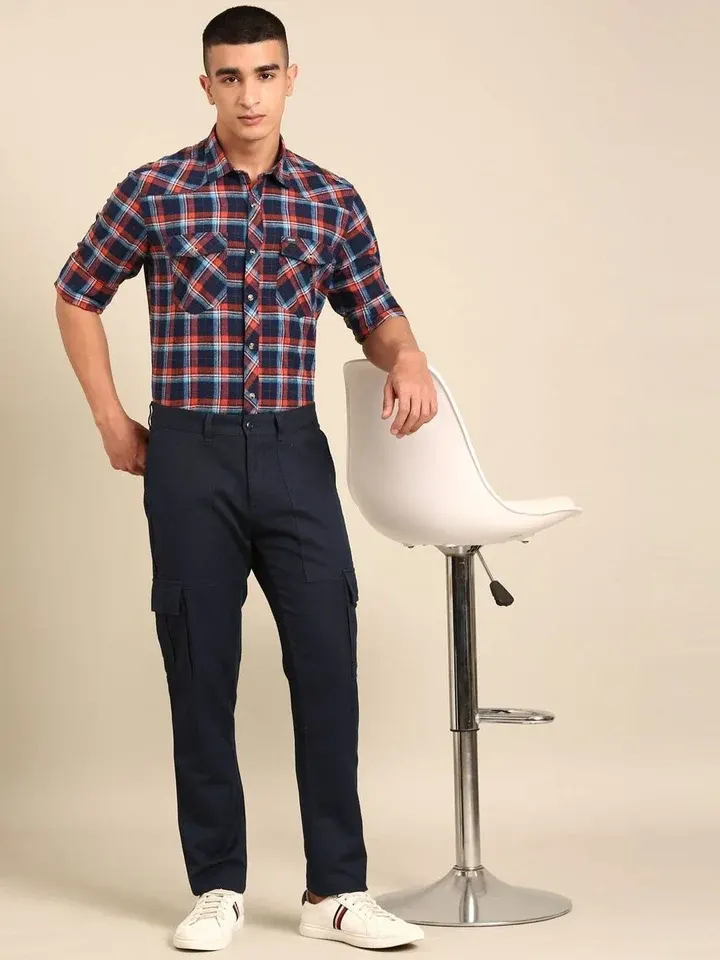 Slim-Fit Casual Trousers
