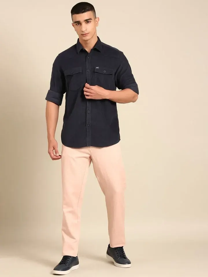 Slim-Fit Casual Trousers