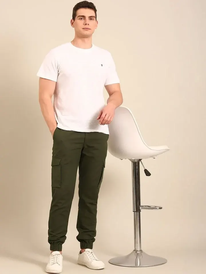 Slim-Fit Casual Trousers