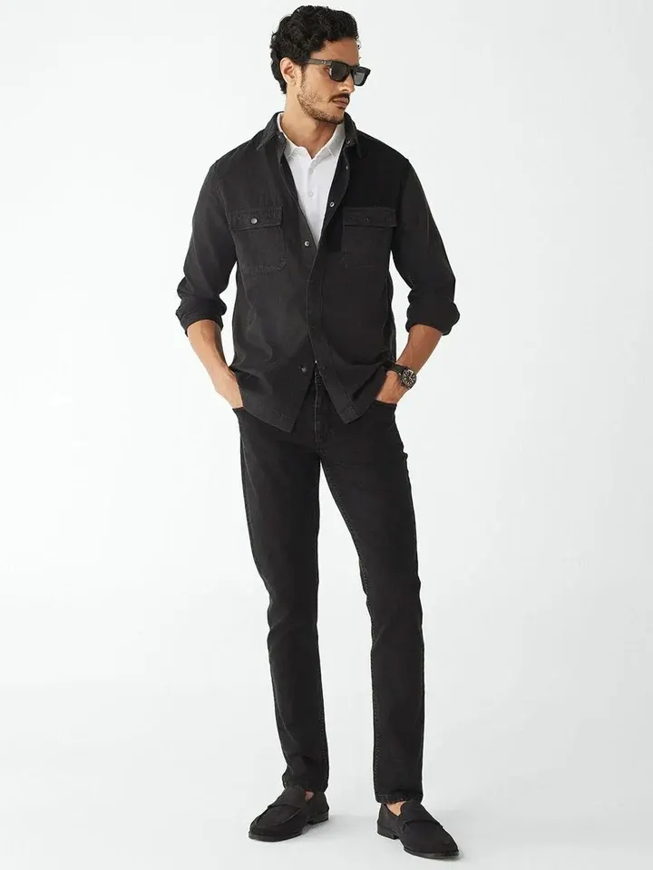 Black Slim-Fit Jeans