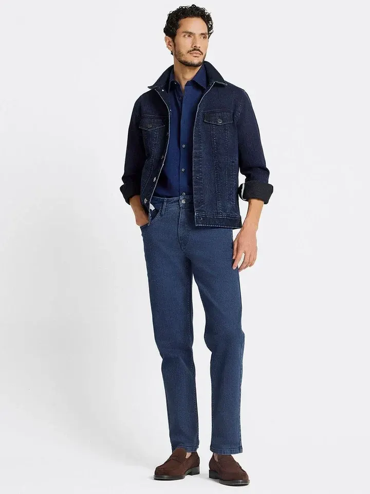 Embroidered Mid-Rise Jeans