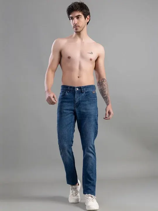 Light-Fade Mid-Rise Jeans