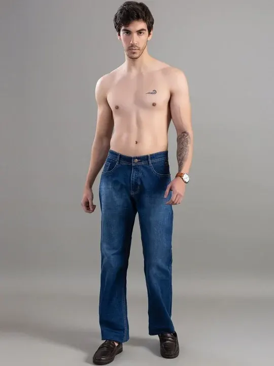 Light-Fade Mid-Rise Jeans