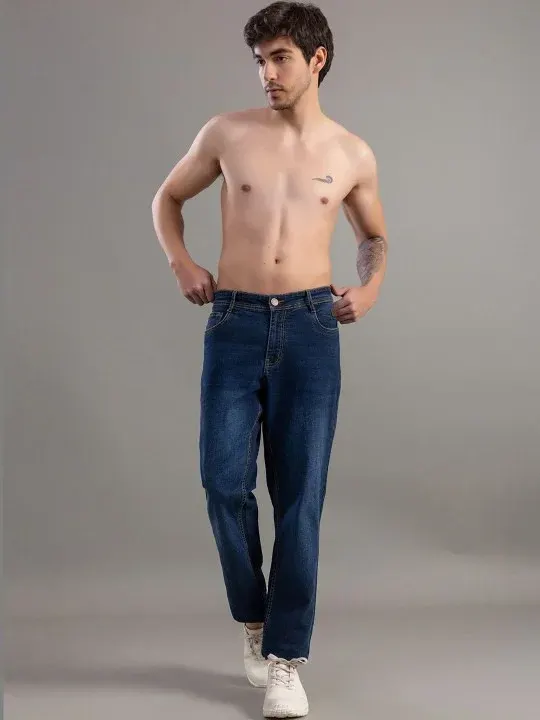Light-Fade Mid-Rise Jeans