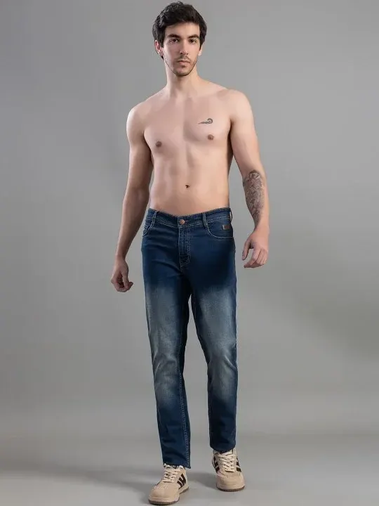 Light-Fade Mid-Rise Jeans