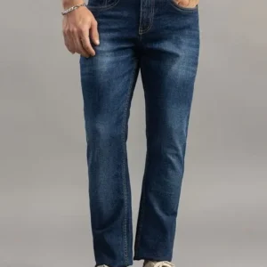 Straight-Leg Light-Fade Jeans