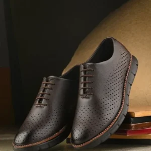 Brogue Lace-Up Casual Shoes