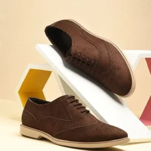 Brogue Lace-Up Casual Shoes