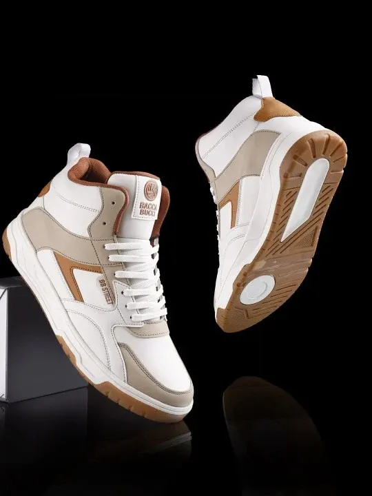 High-Top Colourblock Casual Shoes