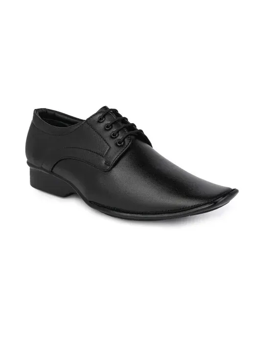 Black Lace-Up Formal Shoes