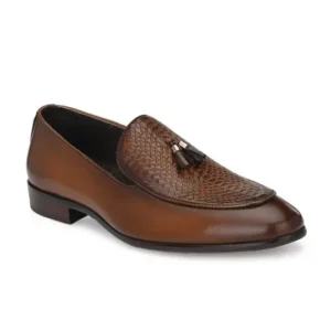Textured Loafers Formal Shoes