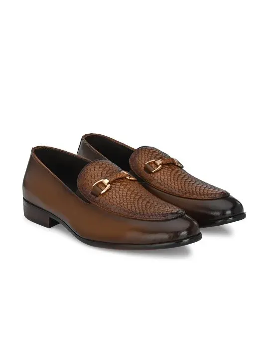 Textured Loafers Formal Shoes